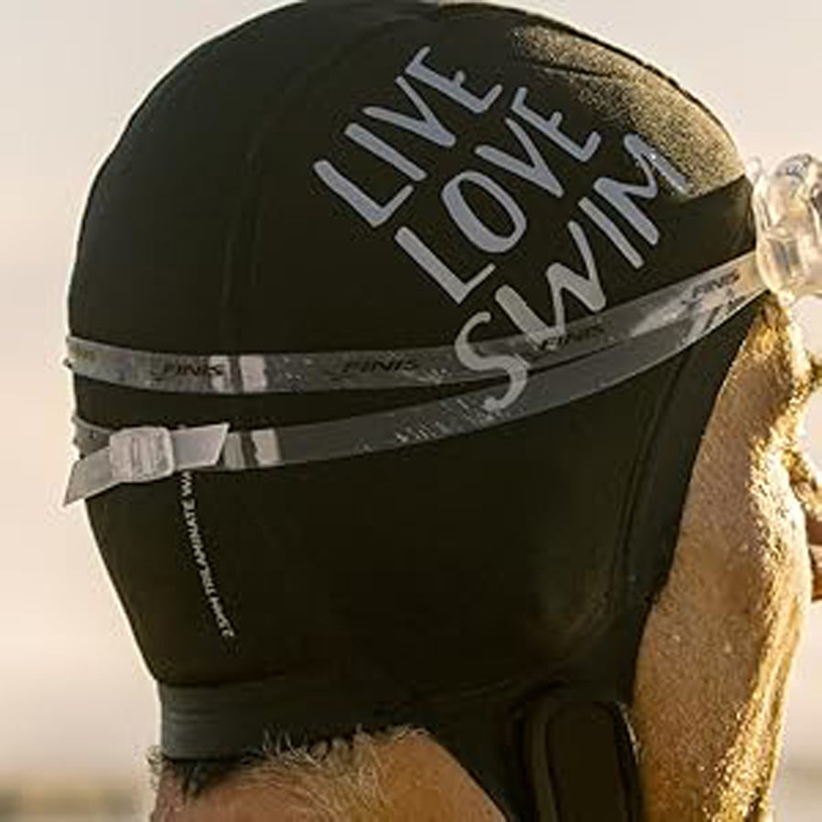 Buddyswim Neoprene Swim Cap Trilaminate Warmth 2.5mm Black