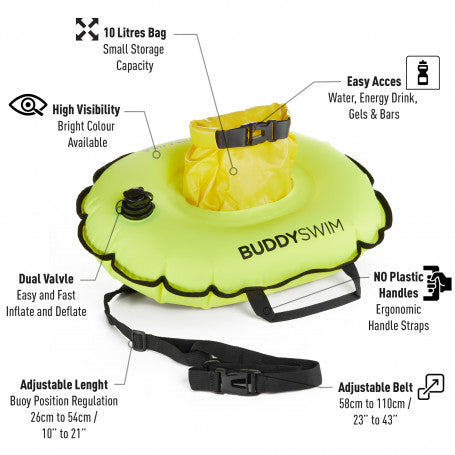 Buddyswim Hydrastation Buoy Yellow