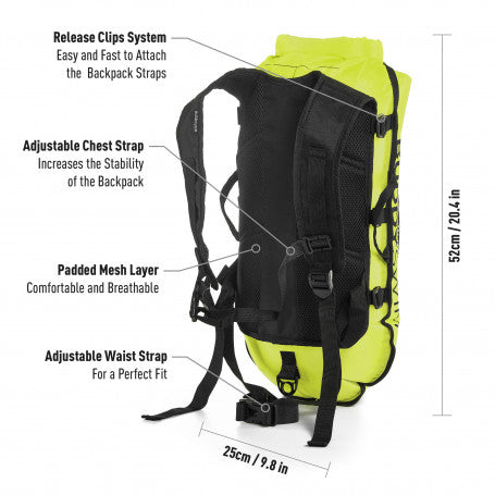 Buddyswim Buoy Drybag Backpack Yellow