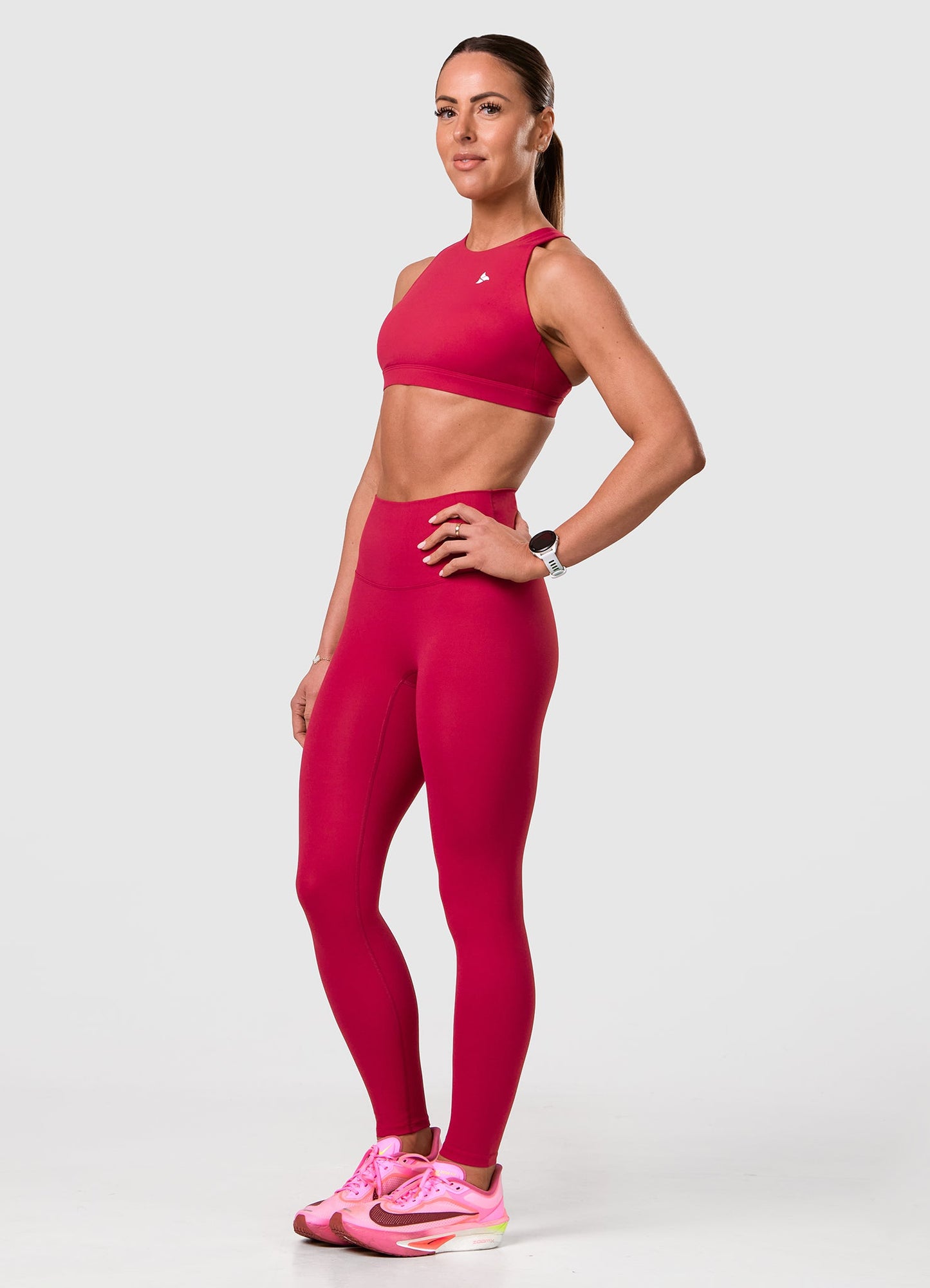 ROXI High Neck Sports Bra BERRY