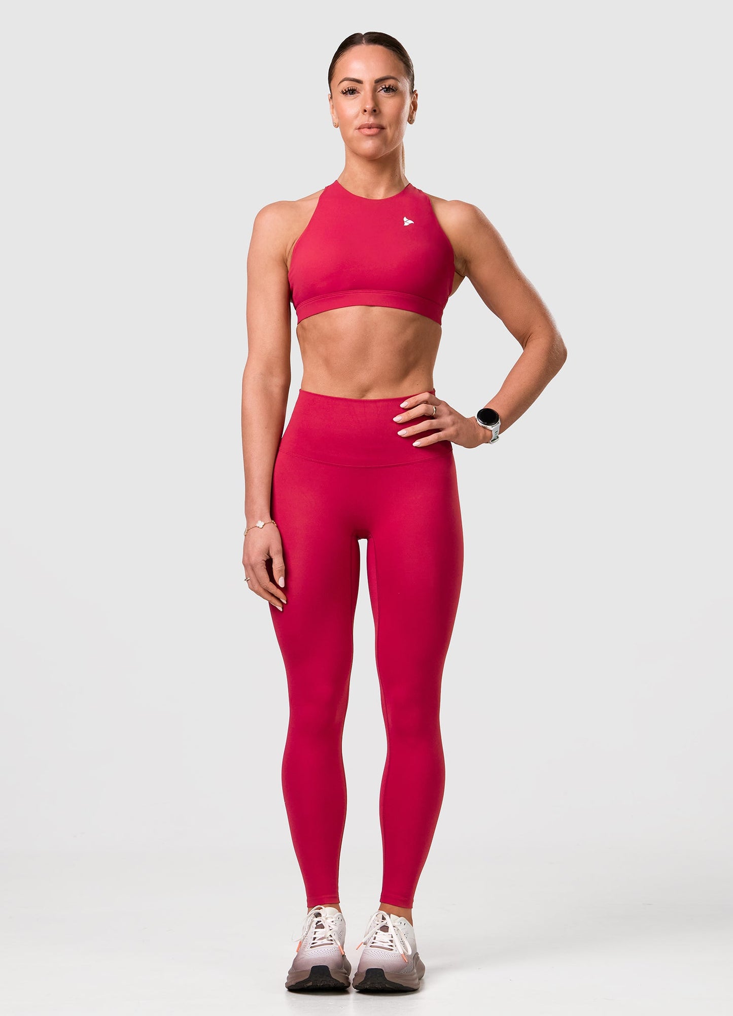 ROXI High Neck Sports Bra BERRY