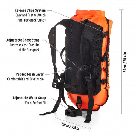Buddyswim Buoy Drybag Backpack Orange