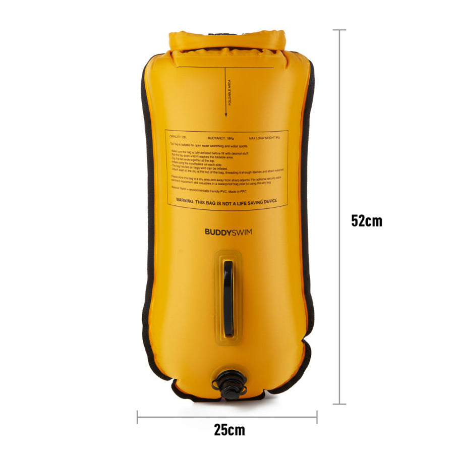 Buddyswim Dry Bag Buoy CSW 28LT Yellow