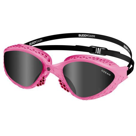 BuddySwim Ozean Swim Goggles Pink-Black/Smoke